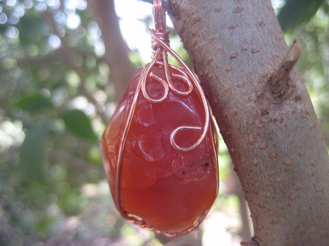 Carnelian Agate Pendant courage, vitality, sexuality, confidence, action 2524
